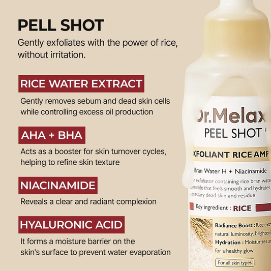 Dr.Melaxin Peel Shot Exfoliant Rice Ampoule