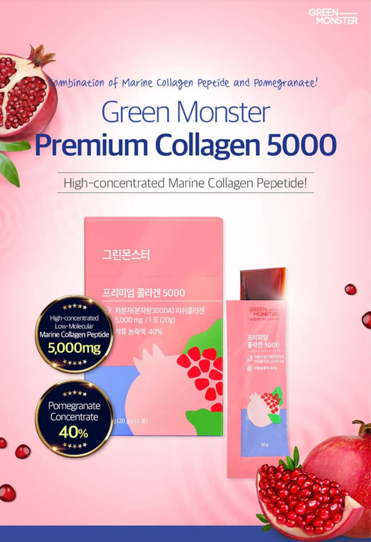 GREEN MONSTER - Premium Collagen 5000 My Korean BeautyKorean skincare Glow up