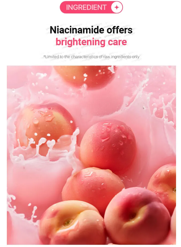 Anua - Peach Niacin Spread Cleansing Foam - Mousse nettoyante éclaircissante