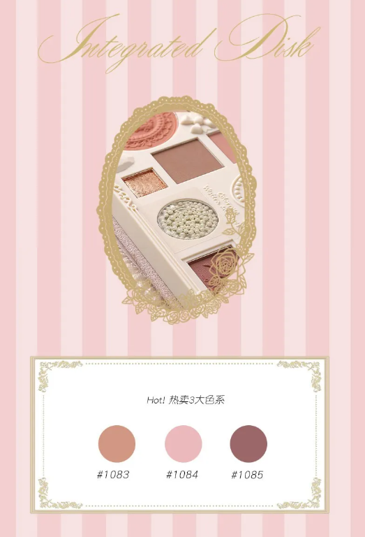 COLORROSE - Lace Embossed Western Makeup Palette - 4 Types Korean Beauty & Healthy LTDKorean skincare Glow up