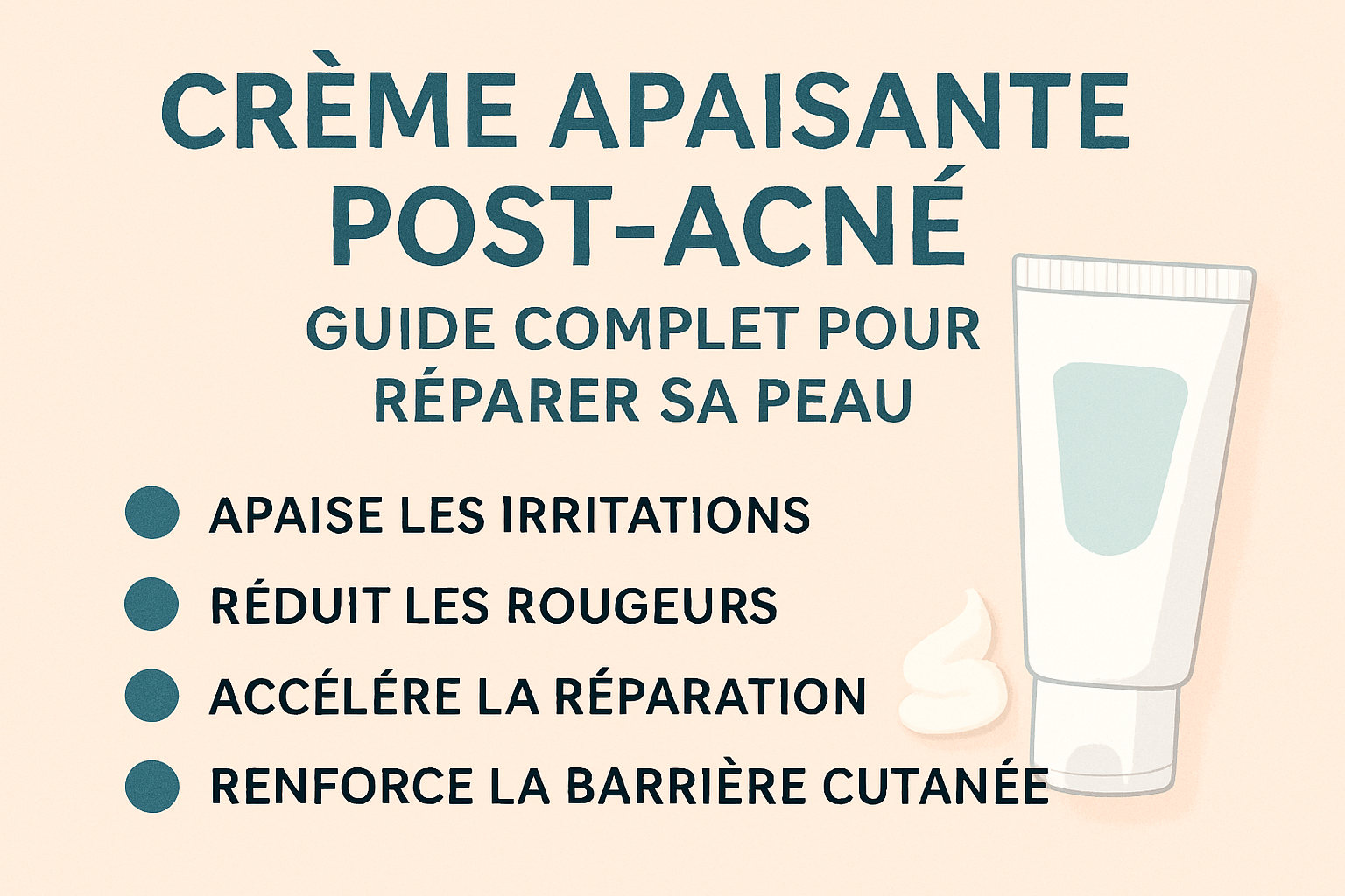 Crème Apaisante Post-Acné : Guide Complet pour Réparer sa Peau
