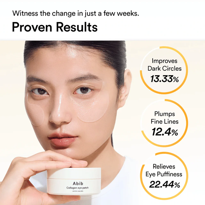 Abib Collagen Eye Patch Jericho Rose Jelly - My Korean Beauty 