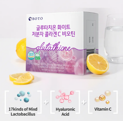 BOTO - Glutathione White Small Molecule Collagen C Biotin - My Korean Beauty 