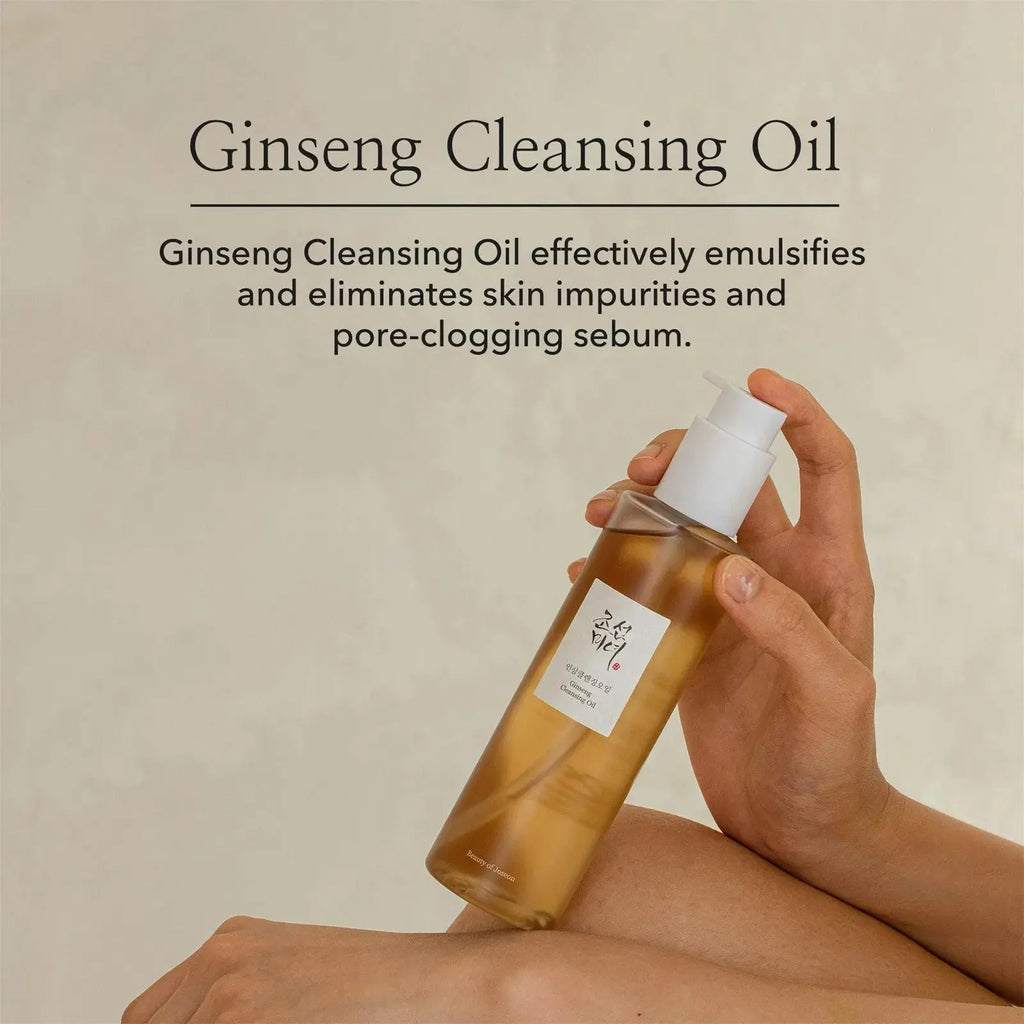 Huile Coréenne nettoyante au ginseng- Peau sensible - Korean Beauty & Healthy