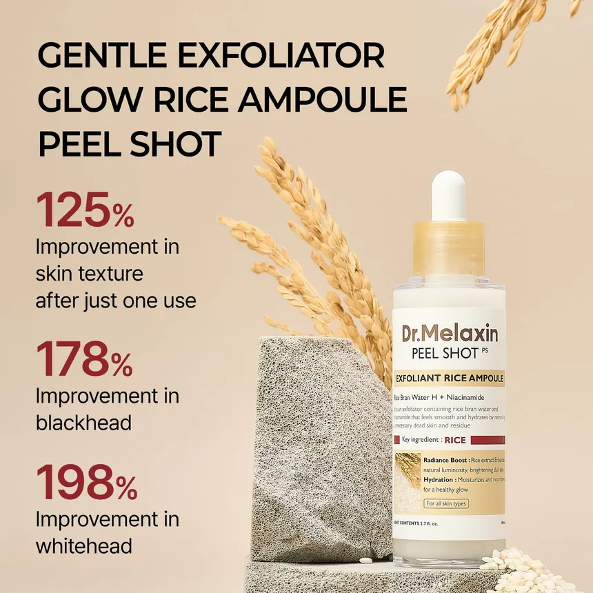 Dr.Melaxin Peel Shot Exfoliant Rice Ampoule