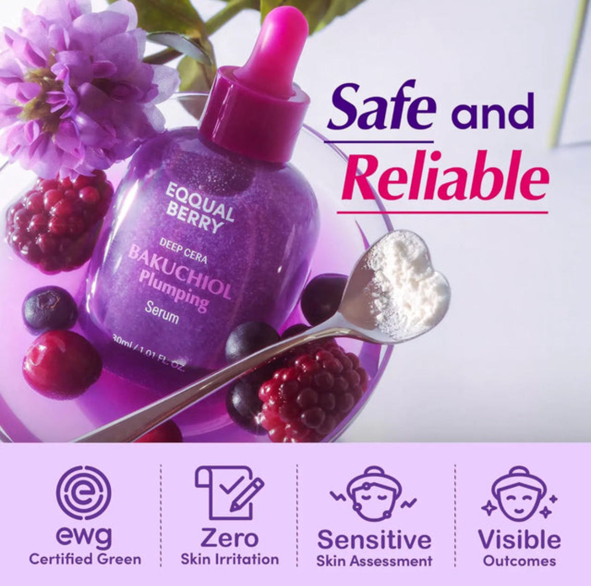 EQQUALBERRY Bakuchiol Plumping Serum