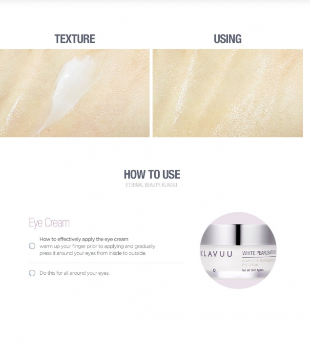 KLAVUU Crème pour les yeux revitalisante aux perles blances Korean Beauty & Healthy LTDKorean skincare Glow up