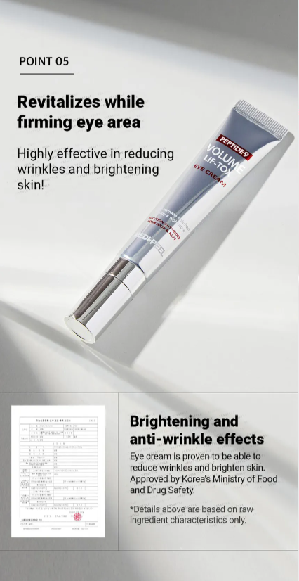 MEDIPEEL – Peptide 9 Volume Lif-Tox Eye Cream My Korean BeautyKorean skincare Glow up