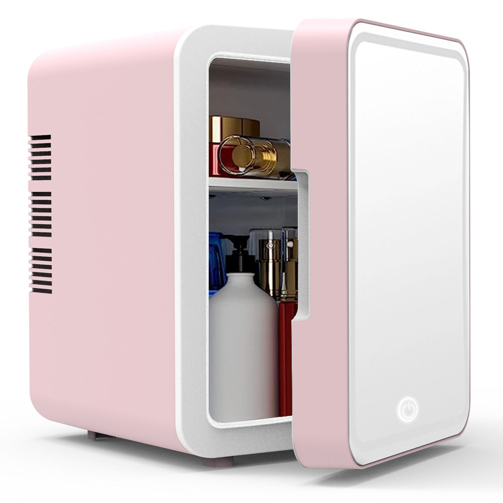 Mini Frigo Cosmetique 12V/220V, Chaud/Froid, Miroire Led - My Korean Beauty 