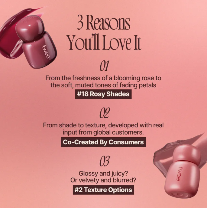 fwee - Rose Obsession Stay-Fit Lip Tint