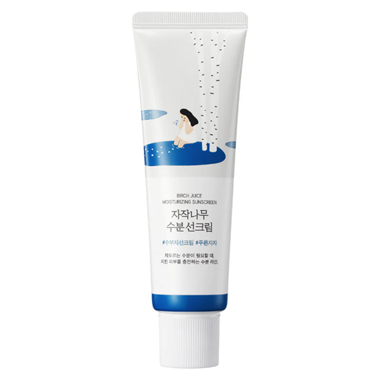 ROUND LAB Birch Juice Moisturizing Sun Cream SPF50+ PA++++ - My Korean Beauty 
