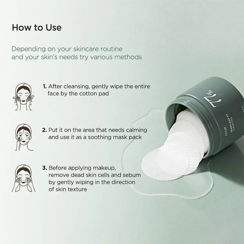 Anua Pads transparentes à 77 % Heartleaf Korean Beauty & Healthy LTDKorean skincare Glow up