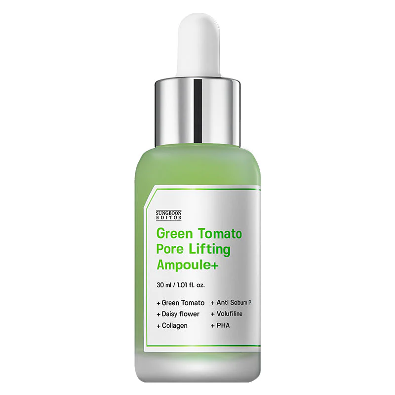 SUNGBOON EDITOR Green Tomato Pore Lifting Ampoule+ My Korean Beauty
