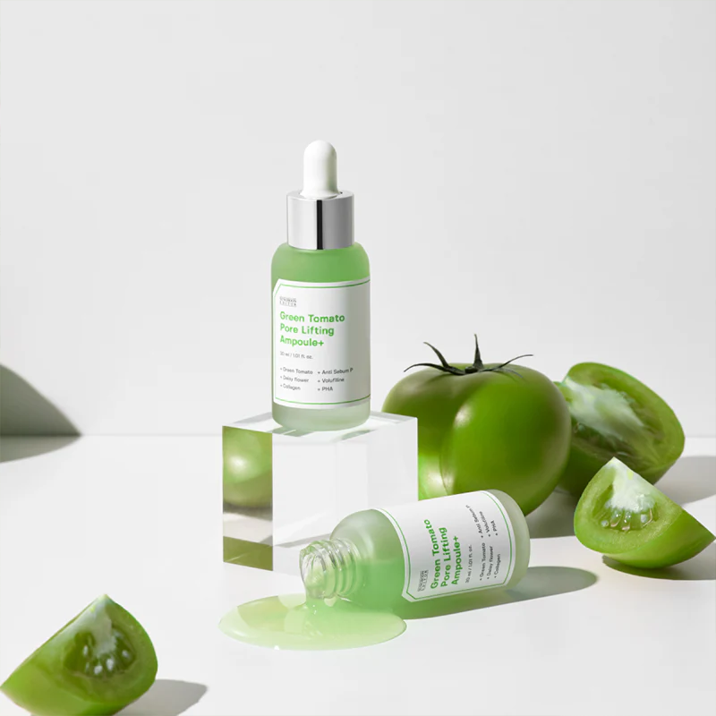 SUNGBOON EDITOR Green Tomato Pore Lifting Ampoule+ My Korean Beauty