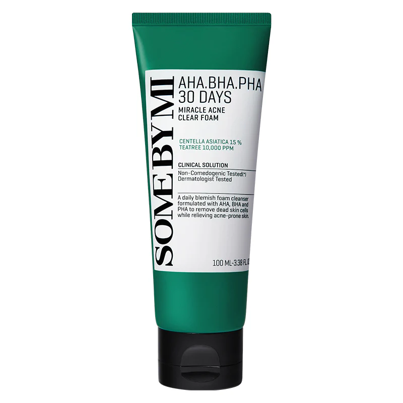 Some By Mi Mousse anti-acné miracle 30 jours AHA BHA PHA - My Korean Beauty