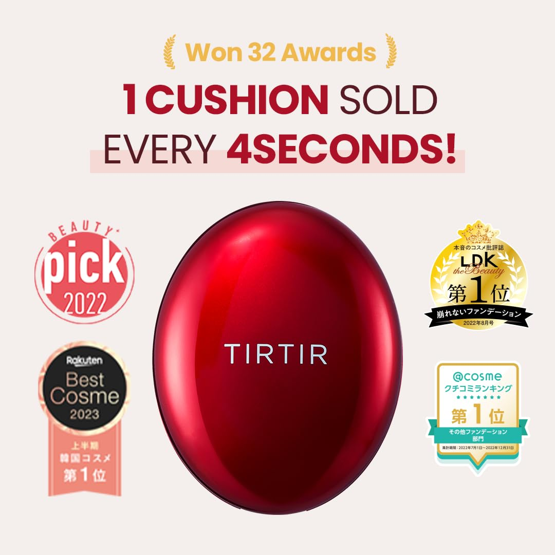 TIRTIR- fond-de teint  Fit Red Cushion (40 colors) - My Korean Beauty 