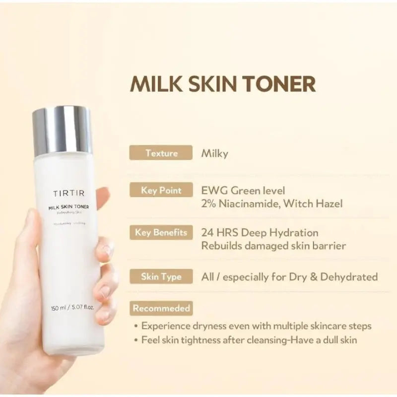 Milk Skin Toner-  traite les pores et unifie le teint- 150ml - Korean Beauty & Healthy