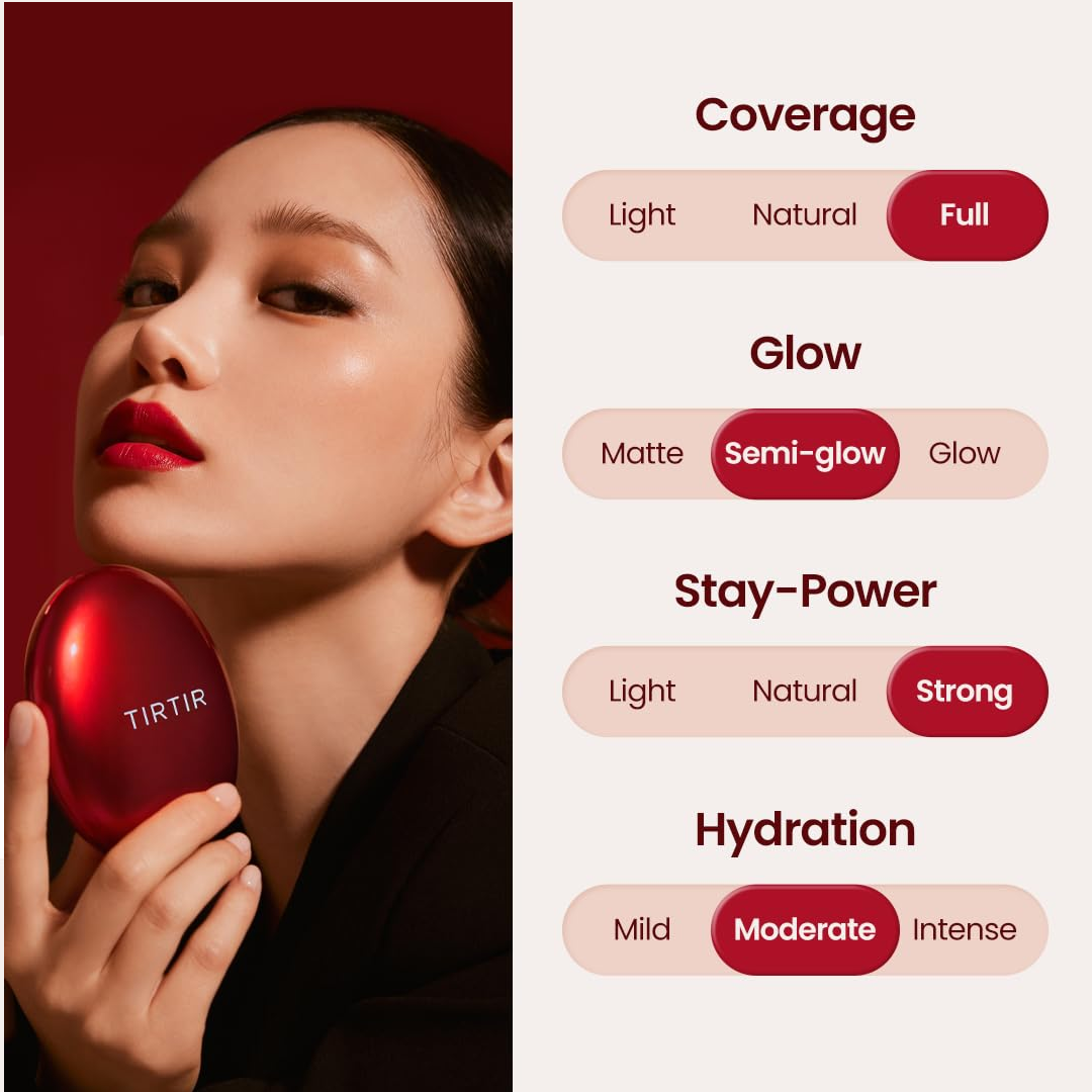 TIRTIR- fond-de teint  Fit Red Cushion (40 colors) Korean Beauty & Healthy LTDKorean skincare Glow up