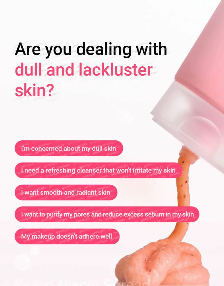 Anua - Peach Niacin Spread Cleansing Foam - Mousse nettoyante éclaircissante