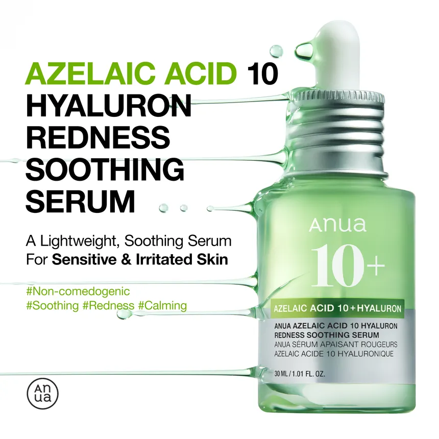 Anua Azelaic Acid 10 Hyaluron Redness Soothing Serum