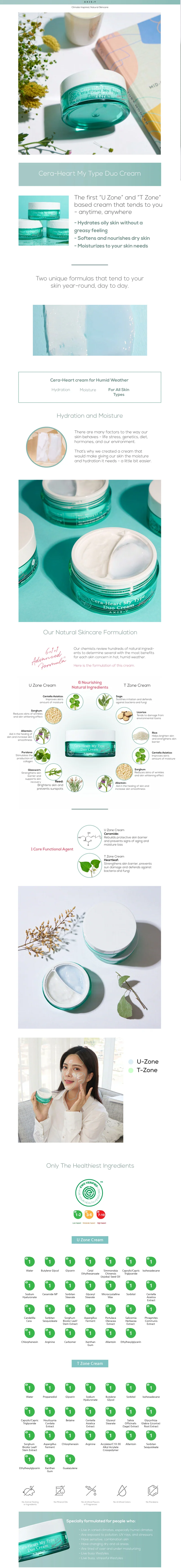 AXIS - Y - Cera-Heart My Type Duo Cream Korean Beauty & Healthy LTDKorean skincare Glow up