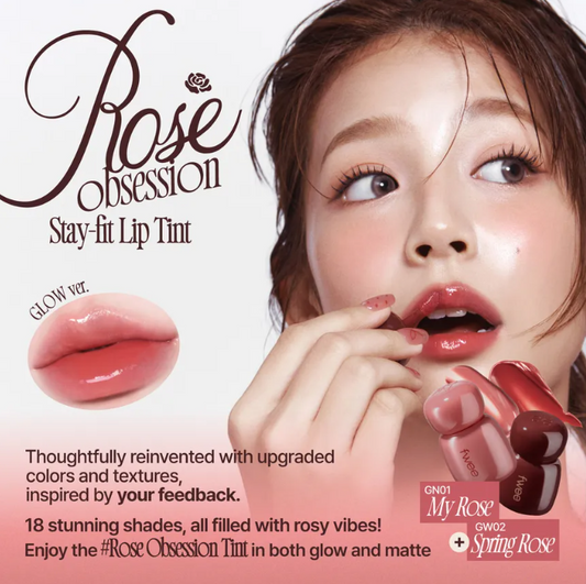 fwee - Rose Obsession Stay-Fit Lip Tint - My Korean Beauty 